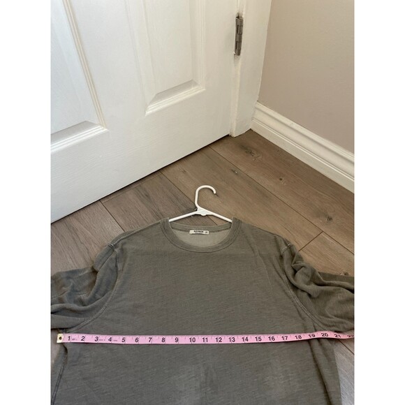 READ! Buck Mason pullover Crewneck Long Sleeve Slub Cotton Blend size M gray - Picture 3 of 8